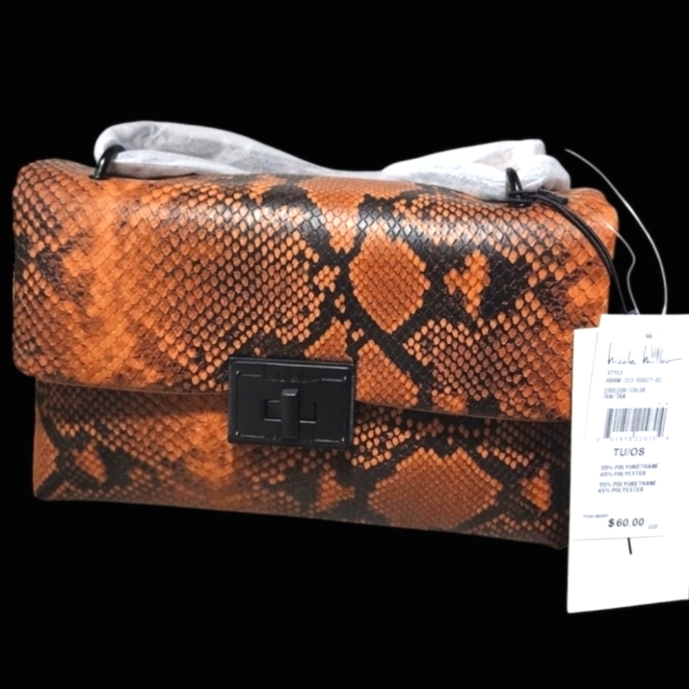 Nicole Miller Snake Print Crossbody